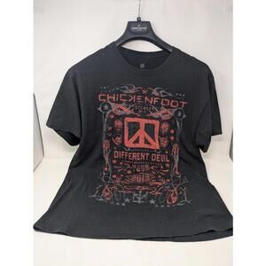 Chickenfoot Band Shirt Large Different Devil Concert Tour 2012 Hagar Satriani